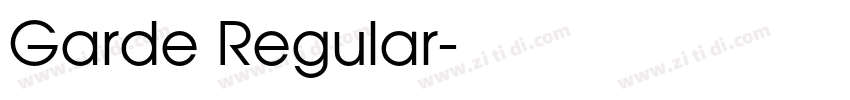 Garde Regular字体转换